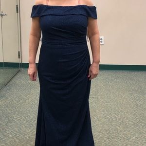 MOG dress. Size 14 bridal. 10 regular. Navy with sparkle. Beautiful dress